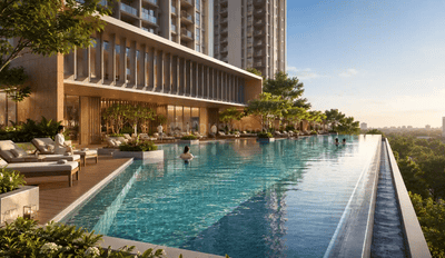 Image of 1400 Sq.ft 2 BHK Apartment / Flat for sale in Tata Orbis Phase 1, Ghansoli, Navi Mumbai for Rs. 19500000