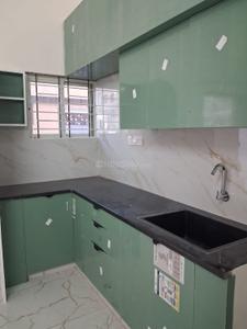 Kitchen Image of 558 Sq.ft 1 BHK Independent House for rent in Murugeshpalya Bengaluru for Rs. 17000