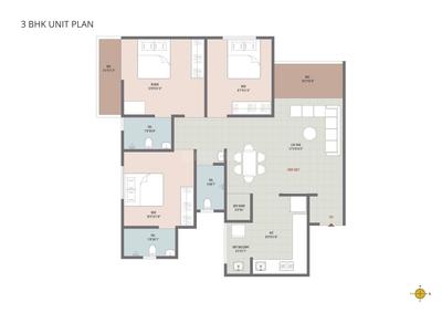 Image of 826 Sq.ft 2 BHK Apartment / Flat for sale in Kesar High Street, Moshi, Pune for Rs. 7000000