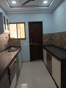 Kitchen Image of 1500 Sq.ft 3 BHK Builder Floor for rent in Saddu Raipur for Rs. 17000