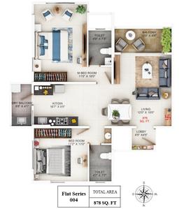 Image of 1175 Sq.ft 2 BHK Apartment / Flat for sale in Anand Nagar Park, Kothrud, Pune for Rs. 17800000