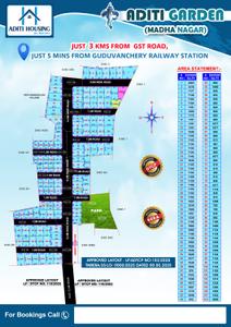 Image of 560 Sq.ft Residential Plot / Land for sale in Guduvancheri, Chennai for Rs. 2000000