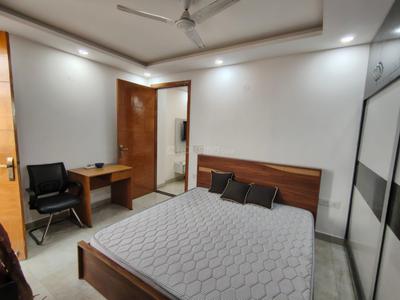 Bedroom Image of 650 Sq.ft 1 BHK Builder Floor for rent in Swaraj Homes RWA A Block Malviya Nagar, Malviya Nagar New Delhi for Rs. 40000