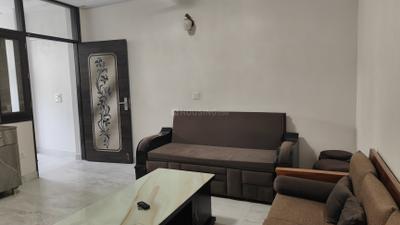 Living Room Image of 1200 Sq.ft 2 BHK Builder Floor for rent in Malviya Nagar New Delhi for Rs. 52000