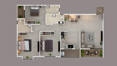 Image of 1600 Sq.ft 3 BHK Apartment / Flat for sale in Saturna, Amravati for Rs. 7800000