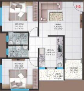Image of 710 Sq.ft 1 BHK Apartment / Flat for sale in Parab Nagar, Nashik for Rs. 3246000