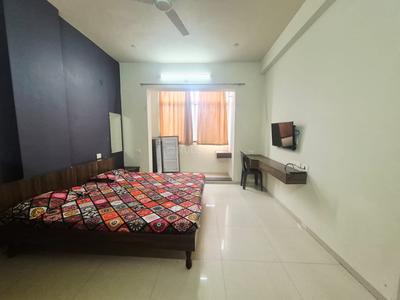 Bedroom Image of 350 Sq.ft 1 RK Apartment / Flat for rent in Vijay Nagar Indore for Rs. 12000