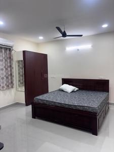 Bedroom Image of 600 Sq.ft 1 BHK Apartment / Flat for rent in Madhapur Hyderabad for Rs. 34000