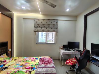 Bedroom Image of 2025 Sq.ft 3 BHK Apartment / Flat for rent in Hill County Apartment, Nizampet Hyderabad for Rs. 40000