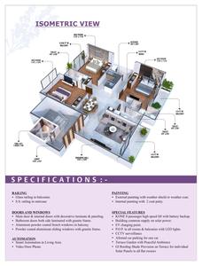 Image of 1283 Sq.ft 3 BHK Apartment / Flat for sale in Hanuman Nagar, Nagpur for Rs. 12200000