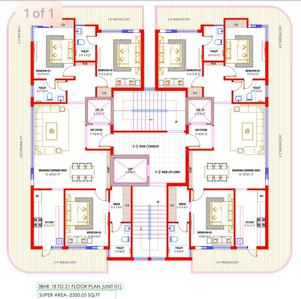 Image of 2300 Sq.ft 3 BHK Apartment / Flat for sale in Gmada Aerocity, Mohali for Rs. 12800001