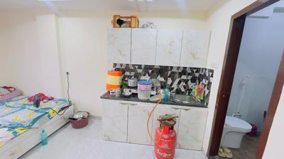 Kitchen Image of 800 Sq.ft 1 RK Builder Floor for rent in Indra Puri Colony Indore for Rs. 7000