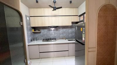 Kitchen Image of 1550 Sq.ft 3 BHK Apartment / Flat for sale in Kaveri Soham Vistara, Shilaj Ahmedabad for Rs. 9800000