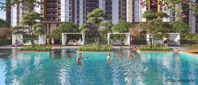 Image of 1356 Sq.ft 3 BHK Apartment / Flat for sale in Gini Vivante Phase 01, Kiwale, Pune for Rs. 9600000