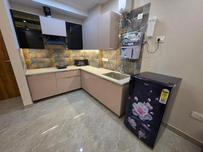 Kitchen Image of 600 Sq.ft 1 BHK Builder Floor for rent in Sushant Lok Phase 1 Gurgaon for Rs. 40000