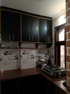 Kitchen Image of 500 Sq.ft 1 BHK Builder Floor for rent in Shakti Nagar New Delhi for Rs. 25000