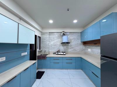 Kitchen Image of 1280 Sq.ft 3 BHK Apartment / Flat for rent in Harni Vadodara for Rs. 35000