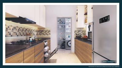 Kitchen Image of 858 Sq.ft 2 BHK Apartment / Flat for sale in Mahindra Happinest Tathawade, Tathawade Pune for Rs. 5300000