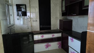 Kitchen Image of 1000 Sq.ft 2 BHK Apartment / Flat for rent in Sukhwani Pacific 1, Thergaon Pune for Rs. 32000
