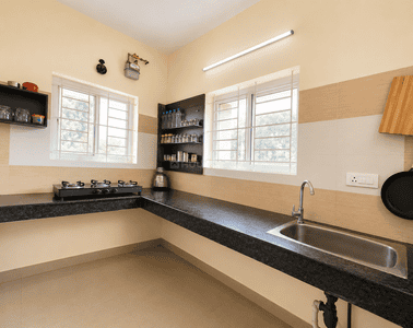 Kitchen Image of 1000 Sq.ft 2 BHK Apartment / Flat for sale in TVS Nagar Coimbatore for Rs. 5599999