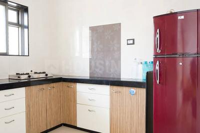 Kitchen Image of 945 Sq.ft 2 BHK Apartment / Flat for rent in Dehdia Platinum Lawn, Kasarvadavali Thane for Rs. 32000