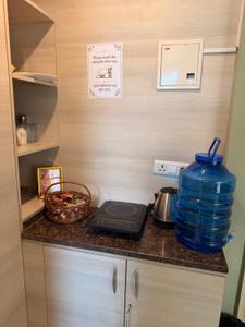 Kitchen Image of 435 Sq.ft 1 RK Apartment / Flat for rent in Omaxe Eternity, Sunrakh Bangar Vrindavan for Rs. 11000