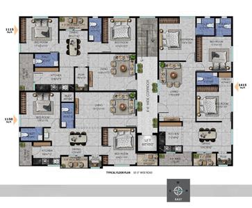 Image of 1300 Sq.ft 3 BHK Apartment / Flat for sale in Kommadi, Visakhapatnam for Rs. 6110000