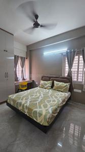 Bedroom Image of 1100 Sq.ft 1 BHK Apartment / Flat for rent in Domlur Layout Bengaluru for Rs. 42000