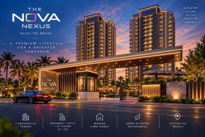 Image of 1000 Sq.ft 2 BHK Apartment / Flat for sale in SBP Elite Homes, Sector 115, Mohali for Rs. 5990001