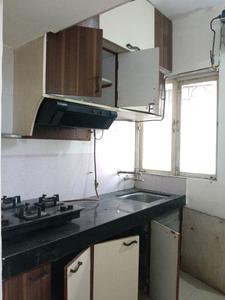 Kitchen Image of 600 Sq.ft 1 BHK Apartment / Flat for rent in Shree Drusti, Kasarvadavali Thane for Rs. 18000