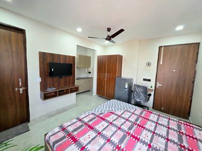 Bedroom Image of 400 Sq.ft 1 RK Builder Floor for rent in Sector 52 Gurgaon for Rs. 20000