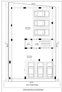 Floor Plan Image of 1305 Sq.ft 3 BHK Apartment / Flat for sale in Medavakkam Chennai for Rs. 9350100