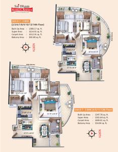 Image of 1144 Sq.ft 3 BHK Apartment / Flat for sale in Dhoomanganj, Allahabad for Rs. 8300000