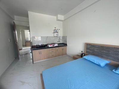 Bedroom Image of 800 Sq.ft 1 RK Apartment / Flat for rent in Durgapura Jaipur for Rs. 18000