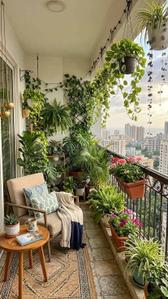 Balcony Image of 1750 Sq.ft 3 BHK Apartment / Flat for sale in Chandrasekharpur Bhubaneswar for Rs. 15500000