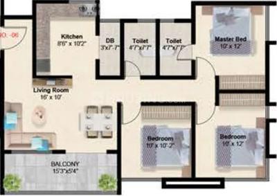 Image of 982 Sq.ft 2 BHK Apartment / Flat for sale in Moshi, Pune for Rs. 4626895