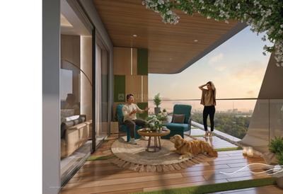 Balcony Image of 2314 Sq.ft 3 BHK Apartment / Flat for sale in Rishi Shekhar Global, Nipania Indore for Rs. 17355000