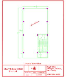 Floor Plan Image of 1500 Sq.ft 3 BHK Independent House for sale in Chitaipur Varanasi for Rs. 8500000
