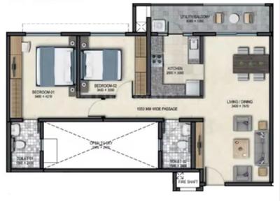 Image of 1205 Sq.ft 1 BHK Apartment / Flat for sale in Sobha Dream Acres, Balagere, Bengaluru for Rs. 21000000