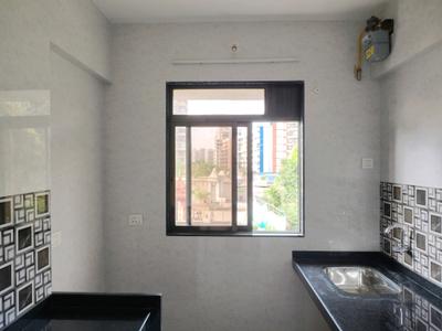 Kitchen Image of 550 Sq.ft 1 BHK Apartment / Flat for rent in Keytech Ashok Smruti, Kasarvadavali Thane for Rs. 18000