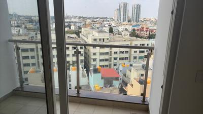 Balcony Image of 704 Sq.ft 1 BHK Apartment / Flat for rent in Puravankara Purva Seasons, C V Raman Nagar Bengaluru for Rs. 46000