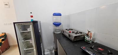 Kitchen Image of 480 Sq.ft 1 BHK Apartment / Flat for rent in Shapoorji Pallonji Houshing Complex, Rajarhat Kolkata for Rs. 16000