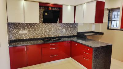 Kitchen Image of 1580 Sq.ft 3 BHK Apartment / Flat for rent in Neev Stone Oaks, Rayasandra Bengaluru for Rs. 60000