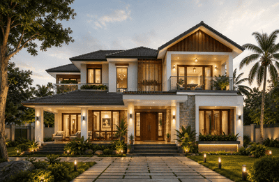 Building Image of 2000 Sq.ft 3 BHK Villa for sale in Puzhakkal Thrissur for Rs. 11800000