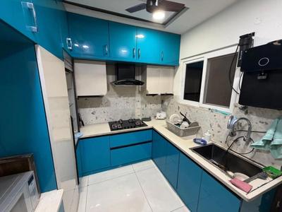 Kitchen Image of 1678 Sq.ft 3 BHK Apartment / Flat for rent in Rajapushpa Regalia, Kokapet Hyderabad for Rs. 55000