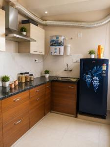 Kitchen Image of 550 Sq.ft 1 BHK Apartment / Flat for rent in VN Exclusive 444, Karolan Ka Barh Jaipur for Rs. 19500