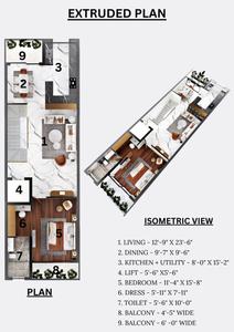 Floor Plan Image of 4500 Sq.ft 4 BHK Villa for sale in Sahastradhara Road Dehradun for Rs. 25000000