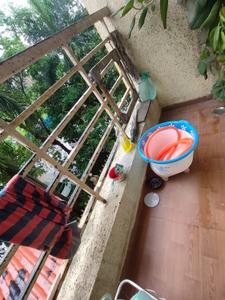Balcony Image of 900 Sq.ft 2 BHK Apartment / Flat for rent in Mangala Mayurs Nature Glory, Kalwa Thane for Rs. 35000