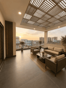 Balcony Image of 5600 Sq.ft 5 BHK Villa for sale in Shankar Nagar Raipur for Rs. 39600005
