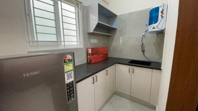 Kitchen Image of 760 Sq.ft 1 BHK Apartment / Flat for rent in S.G. Palya Bengaluru for Rs. 26999